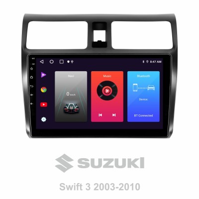 Штатна магнітола SIGMA F10216 ANDROID 10 2+32 Gb Suzuki Swift 3 2003-2010 10"