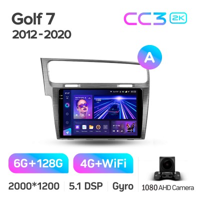 Штатна магнітола Teyes CC3 6+128 Gb Volkswagen Golf 7 MK7 (F1) 2012-2020 10" 2k