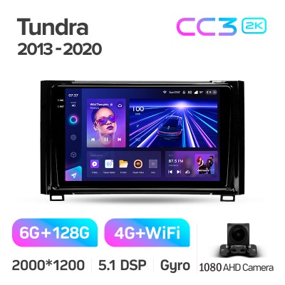 Штатна магнітола Teyes CC3 6+128 Gb Toyota Tundra XK50 2013-2020 9" 2k