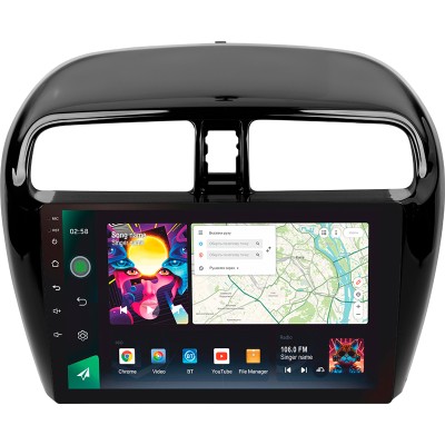 Штатна магнітола SIGMA PRO 9464 ANDROID 10 4+64 Gb 4G DSP Mitsubishi Mirage 6 2012-2018 9"