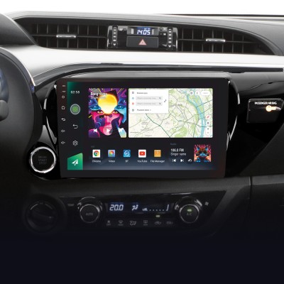 Штатна магнітола SIGMA PRO 10464 ANDROID 10 4+64 Gb 4G DSP Toyota Hilux Pick Up AN120 2015-2020 10"