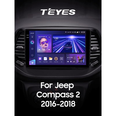 Штатна магнітола Teyes CC3 4+32 Gb Jeep Compass 2 MP 2016-2018 10" 2k