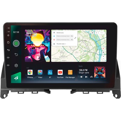 Штатна магнітола SIGMA PRO 9464 ANDROID 10 4+64 Gb 4G DSP Mercedes Benz C Class 3 W204 S204 2006-2011 9"