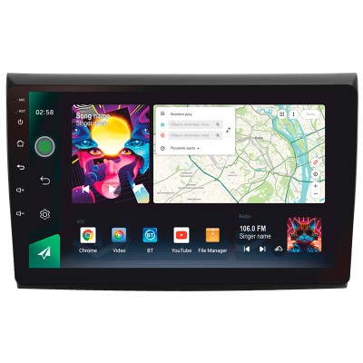 Штатна магнітола SIGMA PRO 9464 ANDROID 10 4+64 Gb 4G DSP Fiat Bravo 198 2 II 2007-2014 9" (L1)