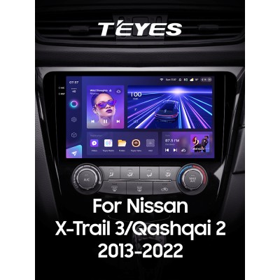 Штатна магнітола Teyes CC3 6+128 Gb з коловим оглядом 360° Nissan X-Trail X Trail 3 T32 2013-2022- (F1) Manual air conditioning (C) 10" 2k