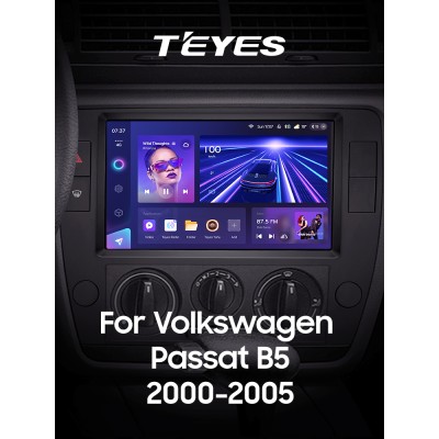 Штатна магнітола Teyes CC3 6+128 Gb з коловим оглядом 360° Volkswagen Passat B5 2000-2005 9" 2k