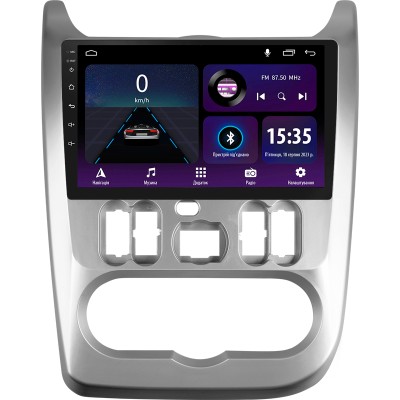 Штатна магнітола SIGMA E9232 ANDROID 10 2+32 Gb Renault Logan 1 Sandero For Dacia Duster 2009-2017 9"