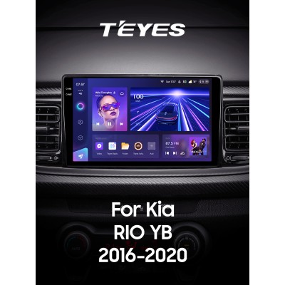 Штатна магнітола Teyes CC3 4+64 Gb Kia RIO YB KX Cross (1 Din) 2016-2020 9" 1din 2k
