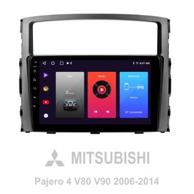 Штатна магнітола SIGMA F9216 ANDROID 10 2+32 Gb Mitsubishi Pajero 4 V80 V90 2006-2024 9"