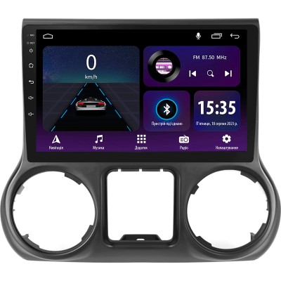 Штатна магнітола SIGMA E10232 ANDROID 10 2+32 Gb Jeep Wrangler 3 JK 2010-2017 (L14) 10" (L1)
