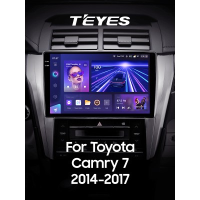 Штатна магнітола Teyes CC3 6+128 Gb з коловим оглядом 360° Toyota Camry 7 XV 50 55 2014-2017 (B) 10" 2k