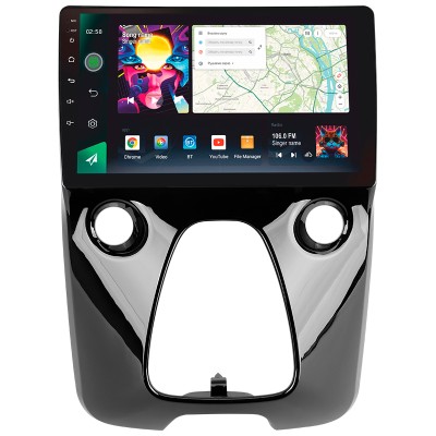 Штатна магнітола SIGMA PRO 10464 ANDROID 10 4+64 Gb 4G DSP Peugeot 108 For Toyota Aygo B40 2014-2021 (F1) 10" (L1)