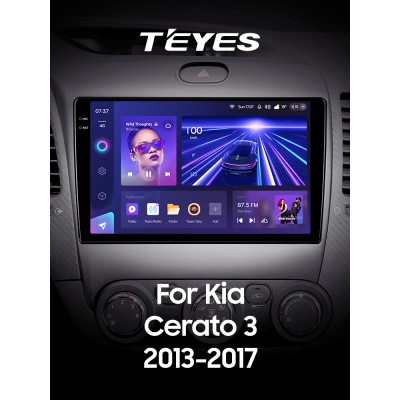 Штатна магнітола Teyes CC3 6+128 Gb з коловим оглядом 360° Kia Cerato 3 YD 2013-2017 (F1) (C) 9" 2k