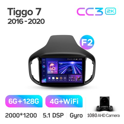 Штатна магнітола Teyes CC3 6+128 Gb Chery Tiggo 7 1 2016-2020 (F2) 10" 2k