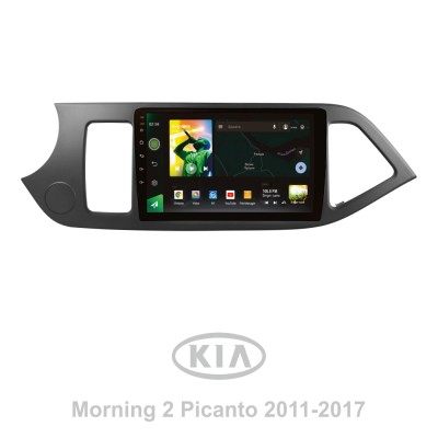 Штатна магнітола SIGMA X9464 ANDROID 10 4+64 Gb 4G DSP Kia Morning 2011-2017 9"