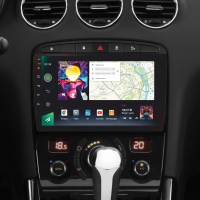 Штатна магнітола SIGMA PRO 9464 ANDROID 10 4+64 Gb 4G DSP Peugeot 408 1 T7 2012-2020 For Peugeot 308 2007-2015 9"
