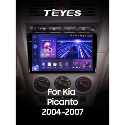 Штатна магнітола Teyes CC3 4+64 Gb Kia Picanto SA Morning 2004-2007 9" 2k