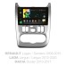 Штатна магнітола SIGMA X9464 ANDROID 10 4+64 Gb 4G DSP Renault Logan 1 Sandero For Dacia Duster 2009-2017 9"