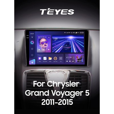 Штатна магнітола Teyes CC3 4+32 Gb Chrysler Grand Voyager 5 2011-2015 9" 2k (L1)