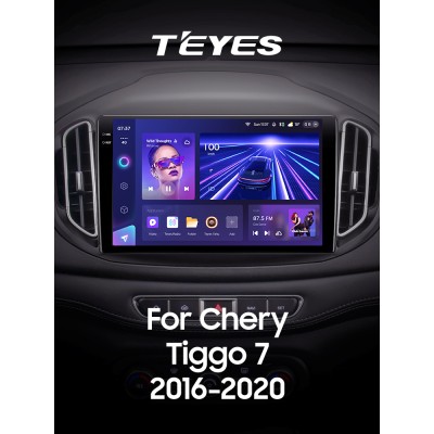 Штатна магнітола Teyes CC3 6+128 Gb Chery Tiggo 7 1 2016-2020 (F2) 10" 2k