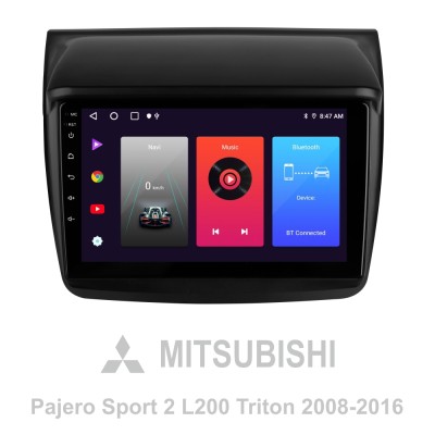 Штатна магнітола SIGMA F9216 ANDROID 10 2+32 Gb Mitsubishi Pajero Sport 2 L200 Triton 2008-2016 9"