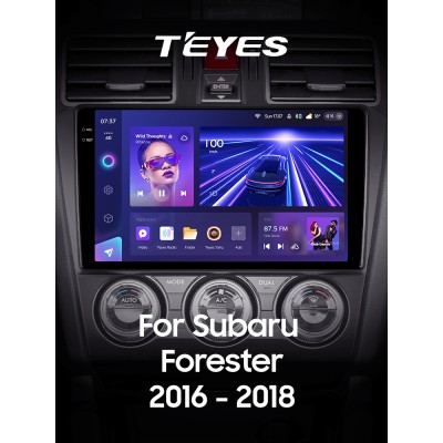 Штатна магнітола Teyes CC3 6+128 Gb з коловим оглядом 360° Subaru Forester SJ 2015-2018 9" 2k