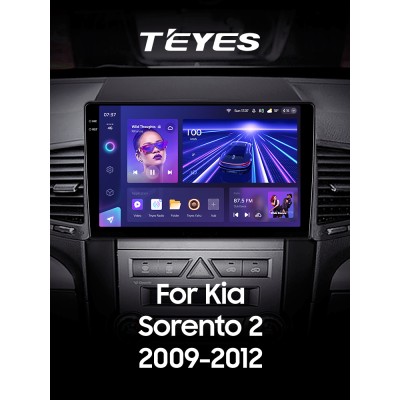 Штатна магнітола Teyes CC3 6+128 Gb з коловим оглядом 360° Kia Sorento 2 XM 2009-2012 (A) 10" 2k