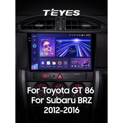 Штатна магнітола Teyes CC3 6+128 Gb Toyota GT 86 For Subaru BRZ (Left hand drive) 2012-2016 9" 2k