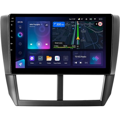 Штатна магнітола Teyes CC3L 4+64 Gb Subaru Forester 3 SH 2007-2013 For Subaru Impreza GH GE 2007-2011 9"