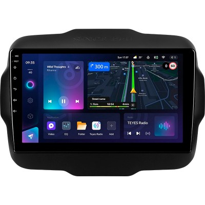 Штатна магнітола Teyes CC3L 4+64 Gb Jeep Renegade 2014-2018 9"