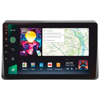 Штатна магнітола SIGMA PRO 10464 ANDROID 10 4+64 Gb 4G DSP Renault Master 2019-2022 10"