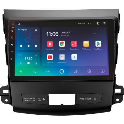 Штатна магнітола SIGMA X9432 ANDROID 10 4+32 Gb 4G DSP Mitsubishi Outlander 2 CW0W 2005-2013 / Citroen C-Crosser 1 2007-2013 / Peugeot 4007 200 (B) 9"