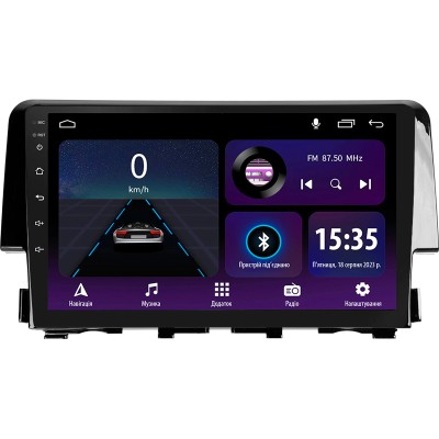 Штатна магнітола SIGMA E9232 ANDROID 10 2+32 Gb Honda Civic 10 FC FK 2015-2020 9"