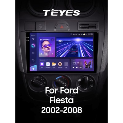 Штатна магнітола Teyes CC3 4+32 Gb Ford Fiesta Mk VI 5 Mk5 2002 - 2008 9" 2k