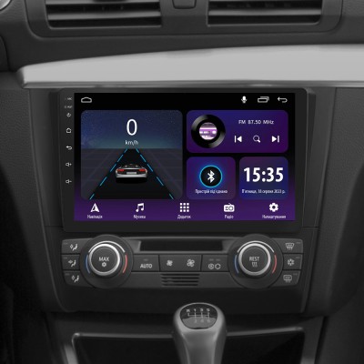 Штатна магнітола SIGMA E9232 ANDROID 10 2+32 Gb BMW 1 E88 E82 E81 E87 2004-2011 (F1) 9" (L2)