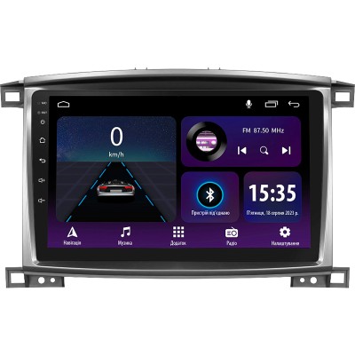 Штатна магнітола SIGMA E10232 ANDROID 10 2+32 Gb Toyota Land Cruiser LC 100-B 2002-2007 (B) 10"