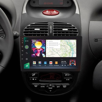 Штатна магнітола SIGMA PRO 9464 ANDROID 10 4+64 Gb 4G DSP Peugeot 206 1998-2012 9" (L1)
