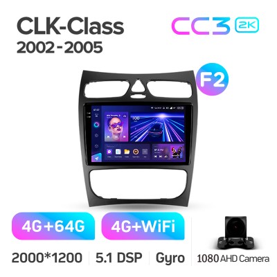 Штатна магнітола Teyes CC3 4+64 Gb Mercedes Benz C Class S203 CL203 W203 (F1) 2000-2004 9" 2k (L1)