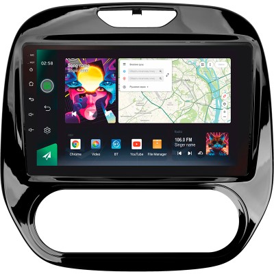 Штатна магнітола SIGMA PRO 9464 ANDROID 10 4+64 Gb 4G DSP Renault Kaptur 2016-2019 (F1) 9"