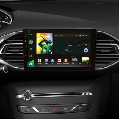 Штатна магнітола SIGMA X9464 ANDROID 10 4+64 Gb 4G DSP Peugeot 308 T9 308S 2013-2017 9"