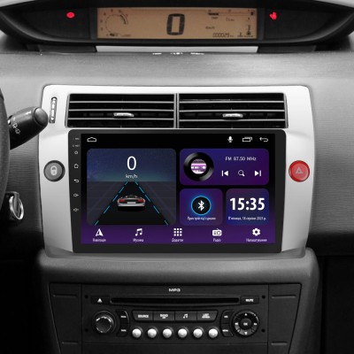 Штатна магнітола SIGMA E9232 ANDROID 10 2+32 Gb Citroen C4 LA LC C-Triomphe C-Quatre 2004-2014 9"