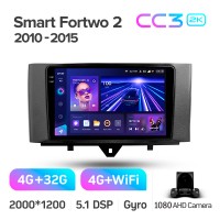 Штатна магнітола Teyes CC3 4+32 Gb Mercedes Benz Smart Fortwo 2 2010-2015 (F1) 9" 2k