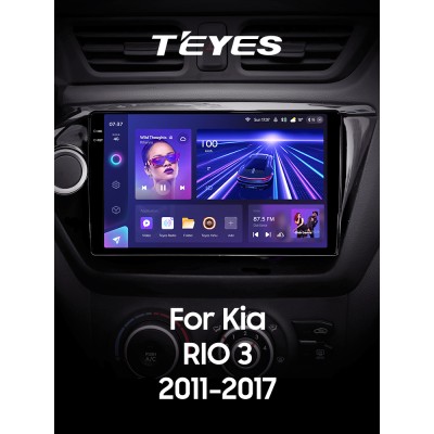 Штатна магнітола Teyes CC3 4+32 Gb Kia RIO 3 2011-2017 9" 2k