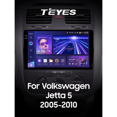 Штатна магнітола Teyes CC3 6+128 Gb з коловим оглядом 360° Volkswagen Jetta 5 2005-2010 (F2) 10" 2k