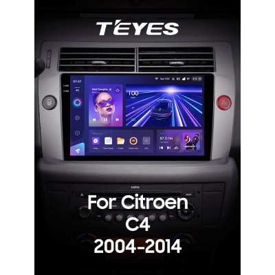 Штатна магнітола Teyes CC3 6+128 Gb Citroen C4 LA LC C-Triomphe C-Quatre 2004-2014 9" 2k