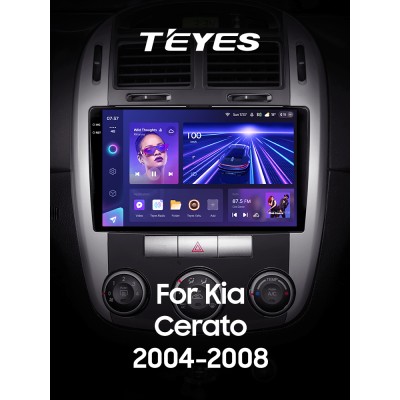 Штатна магнітола Teyes CC3 4+32 Gb Kia Cerato 1 LD 2004-2008 (F1) 9" 2k