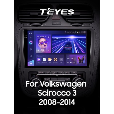 Штатна магнітола Teyes CC3 4+64 Gb Volkswagen Scirocco 3 III Mk3 2008-2014 (F1) 9" 2k