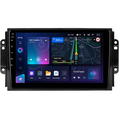 Штатна магнітола Teyes CC3L 4+64 Gb Chery Tiggo 3 2016 - 2018 9"