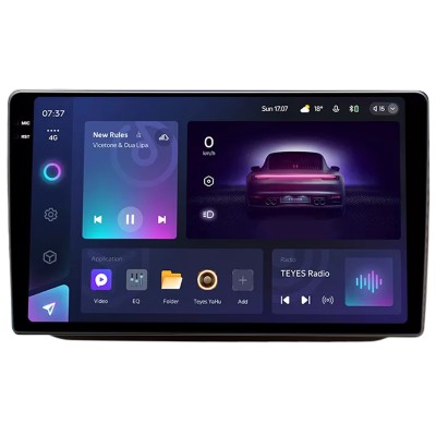 Штатна магнітола Teyes CC3 6+128 Gb з коловим оглядом 360° Skoda FABIA RAPID 2007-2014 Sliver 10" 2k