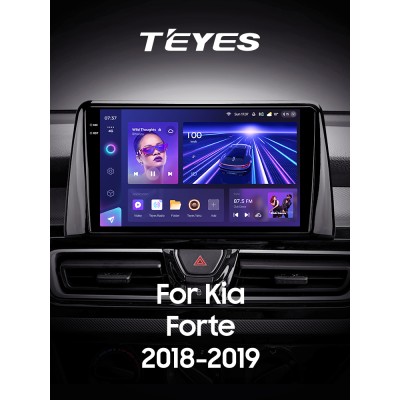 Штатна магнітола Teyes CC3 4+64 Gb Kia Forte (1 Din) 2018-2019 10" 1din 2k